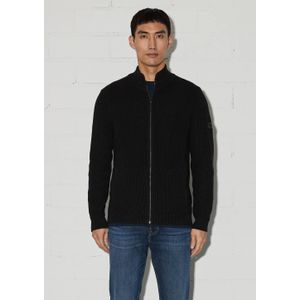 Vest - Zacht Gebreid - Troyer-kraag - Metalen Ritssluiting - Handige Zakken