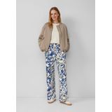 Broek - Wijde Pijpen - Relaxte Pasvorm - Met Elastische Tailleband - Steekzakken