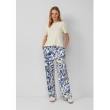 Broek - Wijde Pijpen - Relaxte Pasvorm - Met Elastische Tailleband - Steekzakken