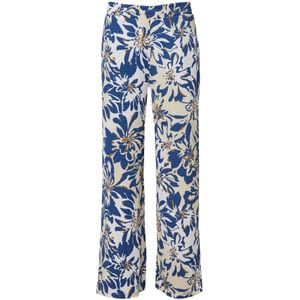 Broek - Wijde Pijpen - Relaxte Pasvorm - Elastische Tailleband - Steekzakken