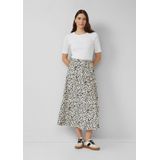 Rok - Viscoseblend - Casual Rok - Met All-over Print - Split Aan De Zijkant - Handige Zakken