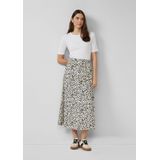 Rok - Viscoseblend - Casual Rok - Met All-over Print - Split Aan De Zijkant - Handige Zakken