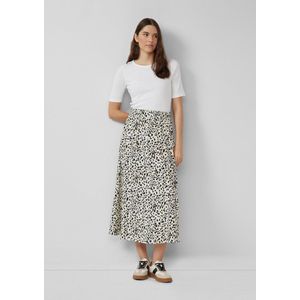 Rok - Viscoseblend - Casual Rok - Met All-over Print - Split Aan De Zijkant - Handige Zakken
