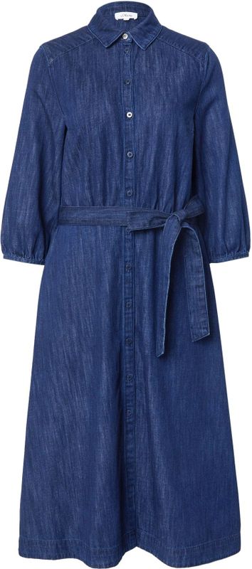 s.Oliver - Blousejurk - Navy - 3/4 Lengte - Getailleerd