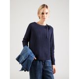 s.Oliver - Trui - Marine - Knitwear - Ronde Hals - Lange Mouw
