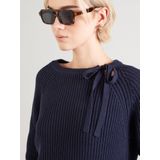 s.Oliver - Trui - Marine - Knitwear - Ronde Hals - Lange Mouw
