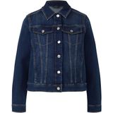 s.Oliver - Jeansblazer - Blauw - Met Zakken - Lange Mouwen