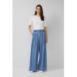 s.Oliver - High Waist Wide Leg Jeans - Medium Blue Denim