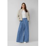 s.Oliver - High Waist Wide Leg Jeans - Medium Blue Denim