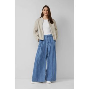 s.Oliver - High Waist Wide Leg Jeans - Medium Blue Denim