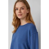 s.Oliver - Sweatshirt - Blauw - Effen - Lange Mouw