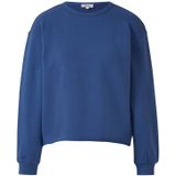 s.Oliver - Sweatshirt - Blauw - Effen - Lange Mouw