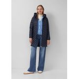 s.Oliver RED LABEL - Gewatteerde Lange Jas - Slim Fit - Met Afneembare Capuchon