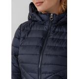 s.Oliver RED LABEL - Gewatteerde Lange Jas - Slim Fit - Met Afneembare Capuchon