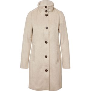 Vacht - Jas - Wolblend - Voor Buiten - Slanke Pasvorm - Opstaande Kraag