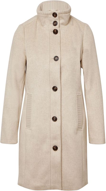 Vacht - Jas - Wolblend - Voor Buiten - Slanke Pasvorm - Opstaande Kraag