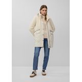 Regular fit lange jas van teddybont met wattering