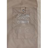 Regular fit lange jas van teddybont met wattering