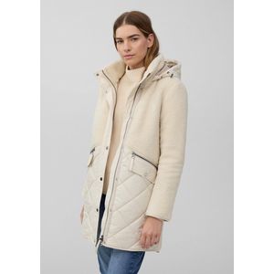 Regular fit lange jas van teddybont met wattering