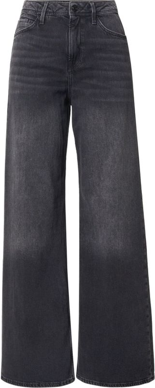 s.Oliver - Jeans 'Suri' - Donkergroen - Wide Leg - Mid Waist