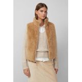 Outdoor - Gewatteerd Vest - Omkeerbaar - Met Imitatiebont - Vaste Capuchon