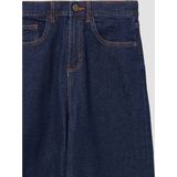 Denim Broek - Wijde Pijpen - Hoge Taille - 5-Pocket - Stretchy Katoenen Denim