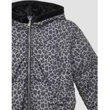 Buitenjas - Luipaardprint - Pufferjas - Met Fleece Gevoerde Capuchon - Teddy-Pluche Binnenkant