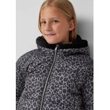 Buitenjas - Luipaardprint - Pufferjas - Met Fleece Gevoerde Capuchon - Teddy-Pluche Binnenkant
