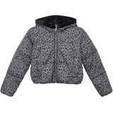 Buitenjas - Luipaardprint - Pufferjas - Met Fleece Gevoerde Capuchon - Teddy-Pluche Binnenkant
