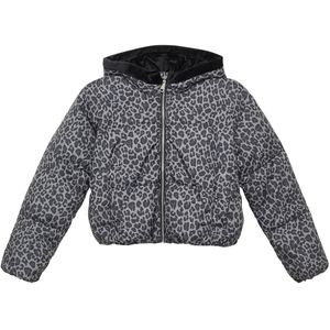 Buitenjas - Luipaardprint - Pufferjas - Met Fleece Gevoerde Capuchon - Teddy-Pluche Binnenkant