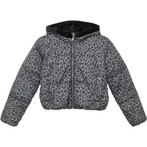 Buitenjas - Luipaardprint - Pufferjas - Met Fleece Gevoerde Capuchon - Teddy-Pluche Binnenkant