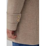 Mantel - Slim-fit - Wolblend - Met Ceintuur - Vaste Capuchon