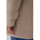 Mantel - Slim-fit - Wolblend - Met Ceintuur - Vaste Capuchon