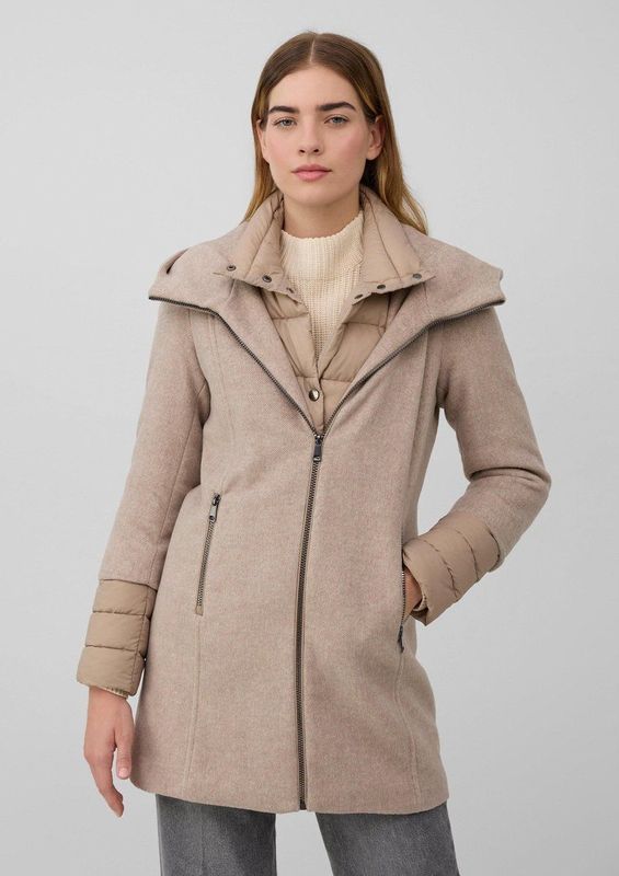 Mantel - Outdoorjas - Met Uitneembare Gewatteerde Inzet - Slanke Pasvorm