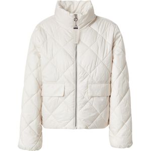 s.Oliver - Gewatteerde Jas - Cream White - Met Opstaande Kraag