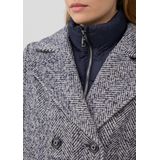 s.Oliver - Tussenmantel - Navy - Klassieke Mantel - Korte Pasvorm