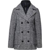 s.Oliver - Tussenmantel - Navy - Klassieke Mantel - Korte Pasvorm