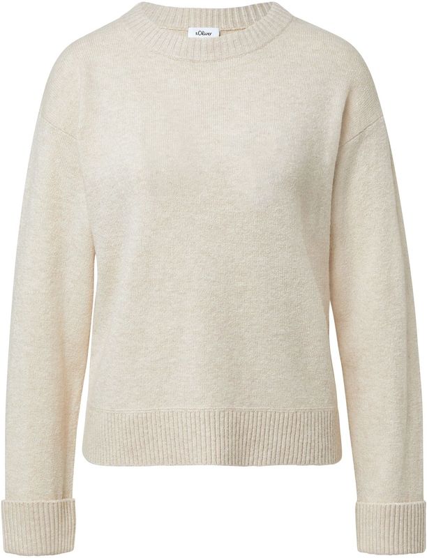 s.Oliver RED LABEL - Relaxed Fit - Gebreide Pullover - Katoenmix met Wol