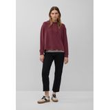 s.Oliver - Sweatshirt - Bordeaux - Capuchon met Trekkoord - Losse Pasvorm