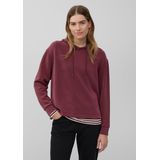 s.Oliver - Sweatshirt - Bordeaux - Capuchon met Trekkoord - Losse Pasvorm