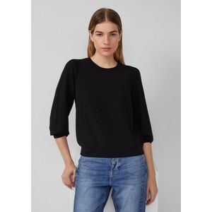 Sweatshirt - Regular Fit - Scuba - Puffärmeln - Rondhals