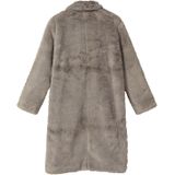 s.Oliver RED LABEL - Lange Jas - Imitatiebont - Regular Fit - Platte Kraag