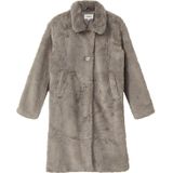 s.Oliver RED LABEL - Lange Jas - Imitatiebont - Regular Fit - Platte Kraag