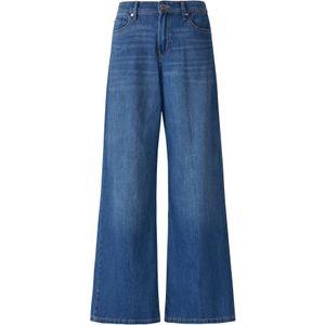 s.Oliver - Wijd Uitlopende Jeans - Mid Blue - Suri - Met Stretchaandeel