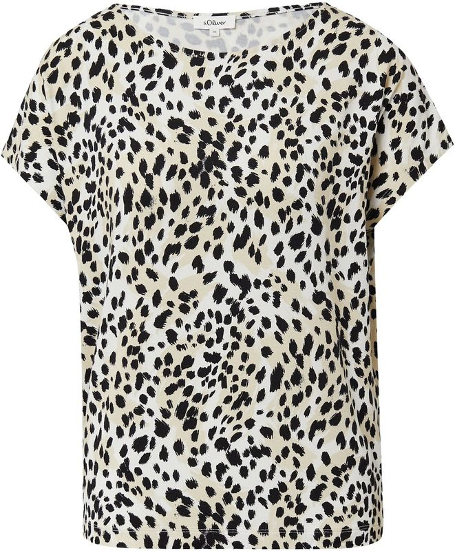 T-shirt - Offwhite Blue - Regular Fit - Zonder Sluiting - All-over Print