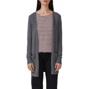 s.Oliver - Vest - Dark Grey Melange - Met Opgestikte Zakken