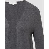 s.Oliver - Vest - Dark Grey Melange - Met Opgestikte Zakken