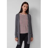 s.Oliver - Vest - Dark Grey Melange - Met Opgestikte Zakken