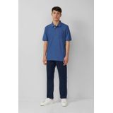 s.Oliver - Shirt - Blauw - Polokraag - Kwartmouw