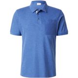 s.Oliver - Shirt - Blauw - Polokraag - Kwartmouw